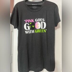 Broadway Wicked Tshirt - Ladies cut XXL. Pink Goes Good with Green